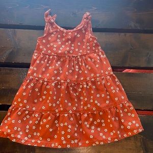 Little Co. Tiered rust colored dress